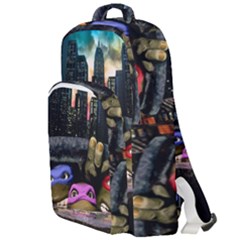 Teenage Mutant Ninja Turtles Leonardo Raphael Michelangelo Donatello Double Compartment Backpack by Sarkoni