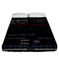 Daft Punk Boombox Fitted Sheet (california King Size) by Sarkoni