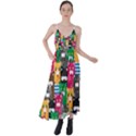 Cats Funny Colorful Pattern Texture Tie Back Maxi Dress View1