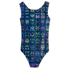 Procedural Generation Digital Art Pattern Kids  Cut-out Back One Piece Swimsuit by Grandong