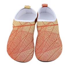 Abstract Texture Of Colorful Bright Pattern Transparent Leaves Orange And Yellow Color Women s Sock-style Water Shoes by Grandong