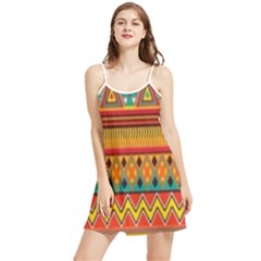 Aztec Summer Frill Dress by nateshop