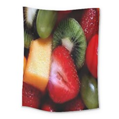 Fruits, Food, Green, Red, Strawberry, Yellow Medium Tapestry by nateshop