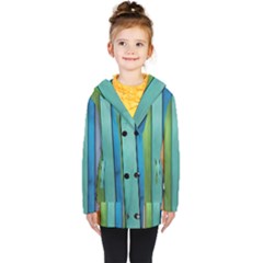 Rainbow Kids  Double Breasted Button Coat by zappwaits