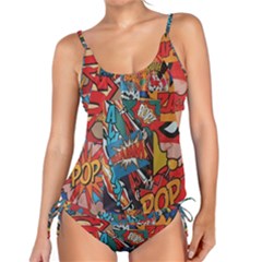 Comic Cartoon Pattern Tankini Set by pakminggu