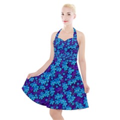 Flowers And Bloom In Perfect Lovely Harmony Halter Party Swing Dress  by pepitasart