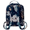 Fish pattern Flap Pocket Backpack (Large) View3