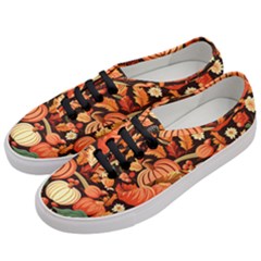 Thanksgiving Pattern Women s Classic Low Top Sneakers by Valentinaart