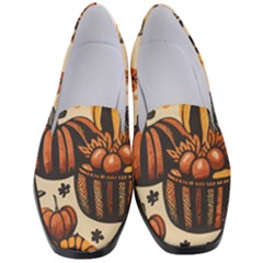 Thanksgiving Pattern Women s Classic Loafer Heels by Valentinaart