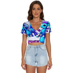 Pinkie Pie  V-neck Crop Top by Internationalstore