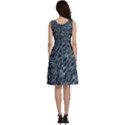 Ceramics Broken  Sleeveless V-Neck Skater Dress with Pockets View4