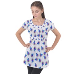 Last Unicorn  Puff Sleeve Tunic Top by Internationalstore