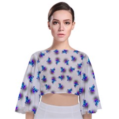 Last Unicorn  Tie Back Butterfly Sleeve Chiffon Top by Internationalstore