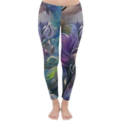 Abstract Blossoms  Classic Winter Leggings by Internationalstore