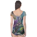 Abstract Blossoms  Boyleg Leotard  View2