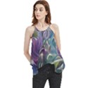 Abstract Blossoms  Flowy Camisole Tank Top View1