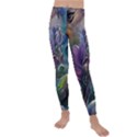 Abstract Blossoms  Kids  Lightweight Velour Leggings View1