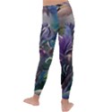 Abstract Blossoms  Kids  Lightweight Velour Leggings View4