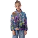 Abstract Blossoms  Kids  Half Zip Hoodie View1