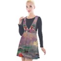 Abstract Flowers  Plunge Pinafore Velour Dress View1