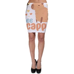 Capybara T- Shirt Bee Cappy - A Cute Capybara And A Bee Illustration T- Shirt Yoga Reflexion Pose T- Shirtyoga Reflexion Pose T- Shirt Bodycon Skirt by hizuto