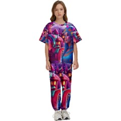 Fantasy Arts  Kids  T-shirt And Pants Sports Set by Internationalstore