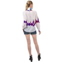 Arts High Neck Long Sleeve Chiffon Top View2