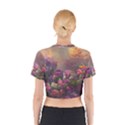 Floral Blossoms  Cotton Crop Top View2