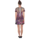 Floral Blossoms  Drop Hem Mini Chiffon Dress View2