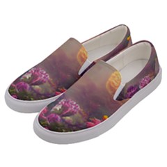 Floral Blossoms  Men s Canvas Slip Ons by Internationalstore