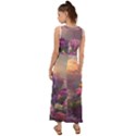 Floral Blossoms  V-Neck Chiffon Maxi Dress View2