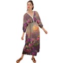 Floral Blossoms  Grecian Style  Maxi Dress View1