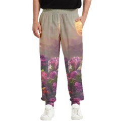 Floral Blossoms  Men s Elastic Waist Pants by Internationalstore