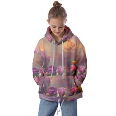 Floral Blossoms  Kids  Oversized Hoodie by Internationalstore