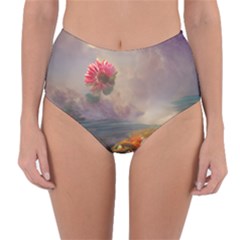 Floral Blossoms  Reversible High-waist Bikini Bottoms by Internationalstore