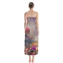 Floral Blossoms  Button Up Chiffon Maxi Dress View2