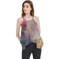 Floral Blossoms  Flowy Camisole Tank Top by Internationalstore