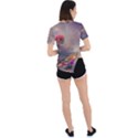 Floral Blossoms  Asymmetrical Short Sleeve Sports T-Shirt View4