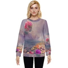 Floral Blossoms  Hidden Pocket Sweatshirt by Internationalstore