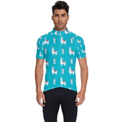 Lama Alpaca Animal Pattern Design Men s Short Sleeve Cycling Jersey by Pakjumat