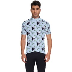 Animal Panda Bamboo Seamless Pattern Men s Short Sleeve Cycling Jersey by Pakjumat