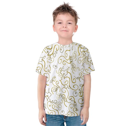 Fish Sea Ocean Algae Underwater Kids  Cotton T-shirt by Pakjumat