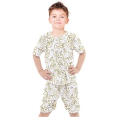 Fish Sea Ocean Algae Underwater Kids  T-shirt And Shorts Set by Pakjumat