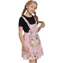 Cat Pattern Pink Cartoon Kids  Apron Dress View3