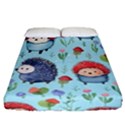 Hedgehogs Animal Fitted Sheet (California King Size) View1