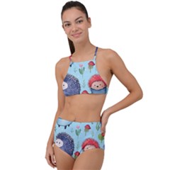 Hedgehogs Animal Halter Tankini Set by Pakjumat