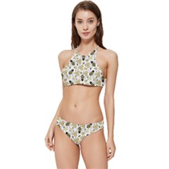 Bee Honeycomb Honeybee Insect Banded Triangle Bikini Set by Pakjumat