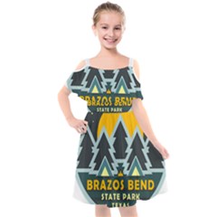 Brazos Bend State Park T- Shirt Brazos Bend State Park Night Sky T- Shirt Kids  Cut Out Shoulders Chiffon Dress by JamesGoode