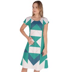 Abstract Pattern T- Shirt Hourglass Pattern Classic Short Sleeve Dress by EnriqueJohnson