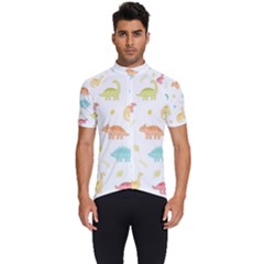 Animals Dinosaurs T-rex Pattern Men s Short Sleeve Cycling Jersey by Pakjumat